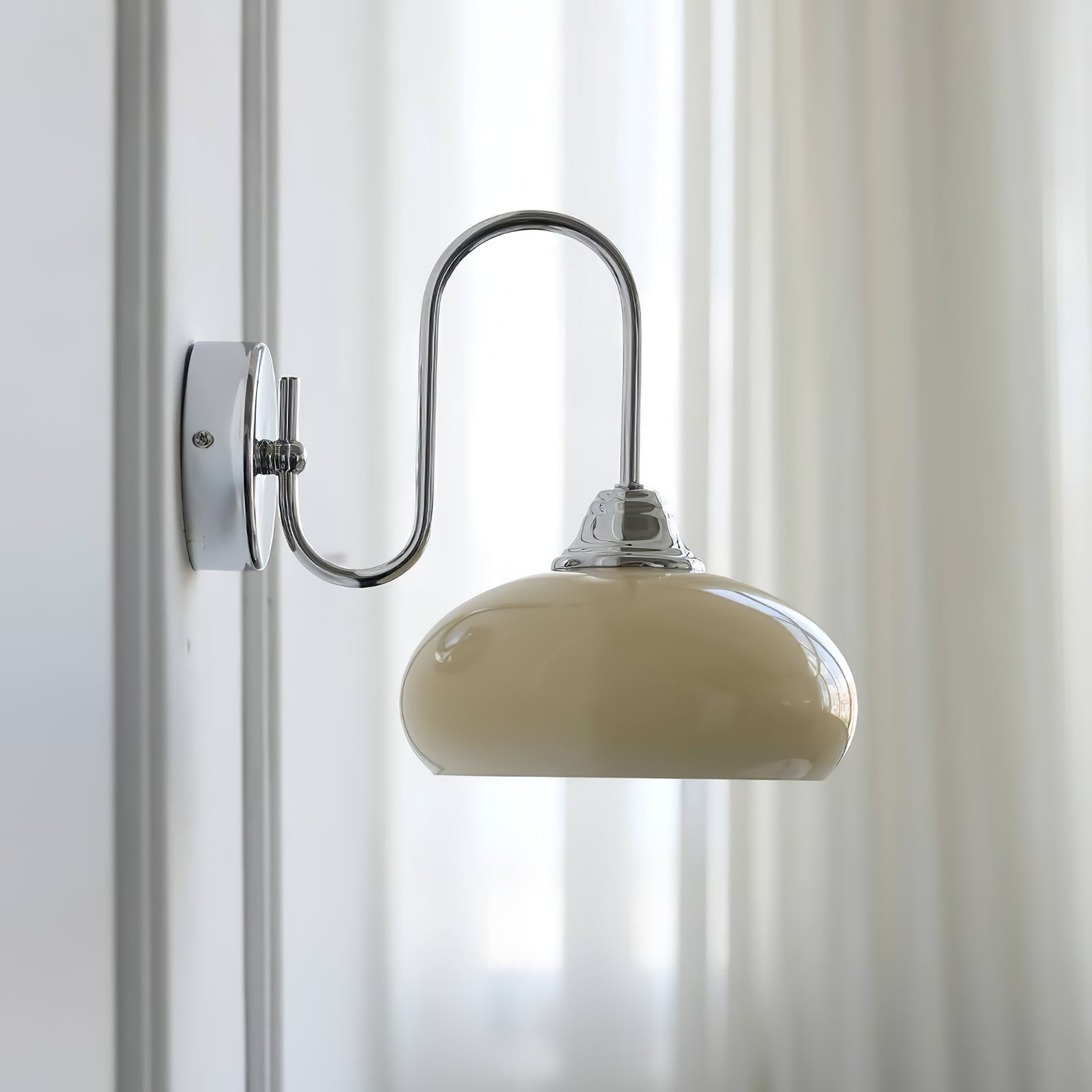 Ophaan Modern Minimalist Glass Metal Wall Light - Lamp Copper