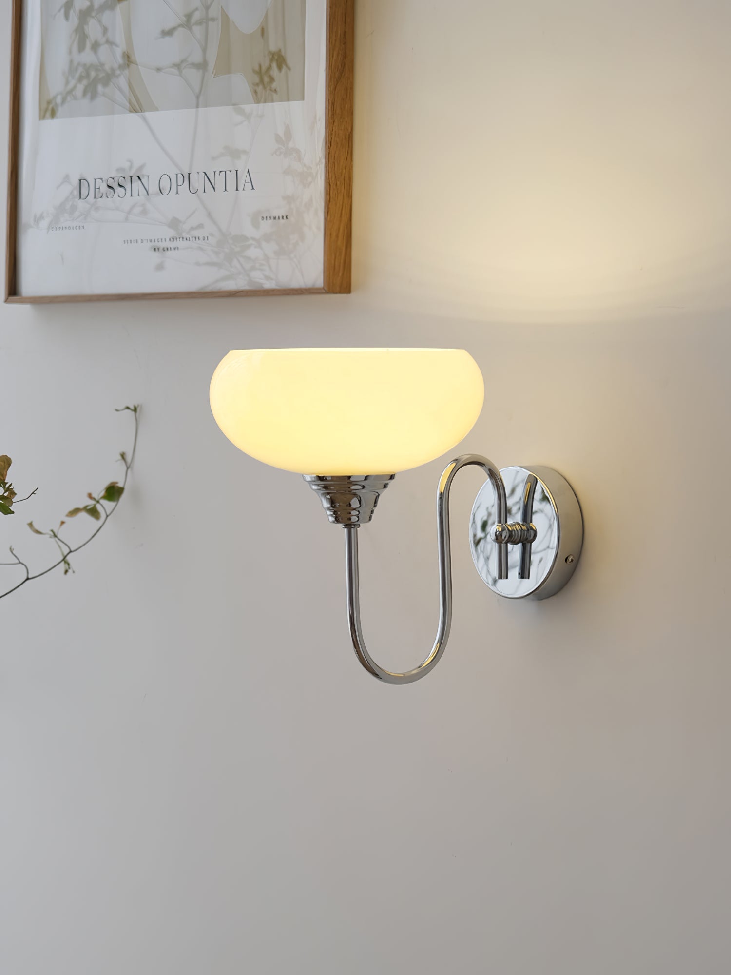 Ophaan Modern Minimalist Glass Metal Wall Light - Lamp Copper