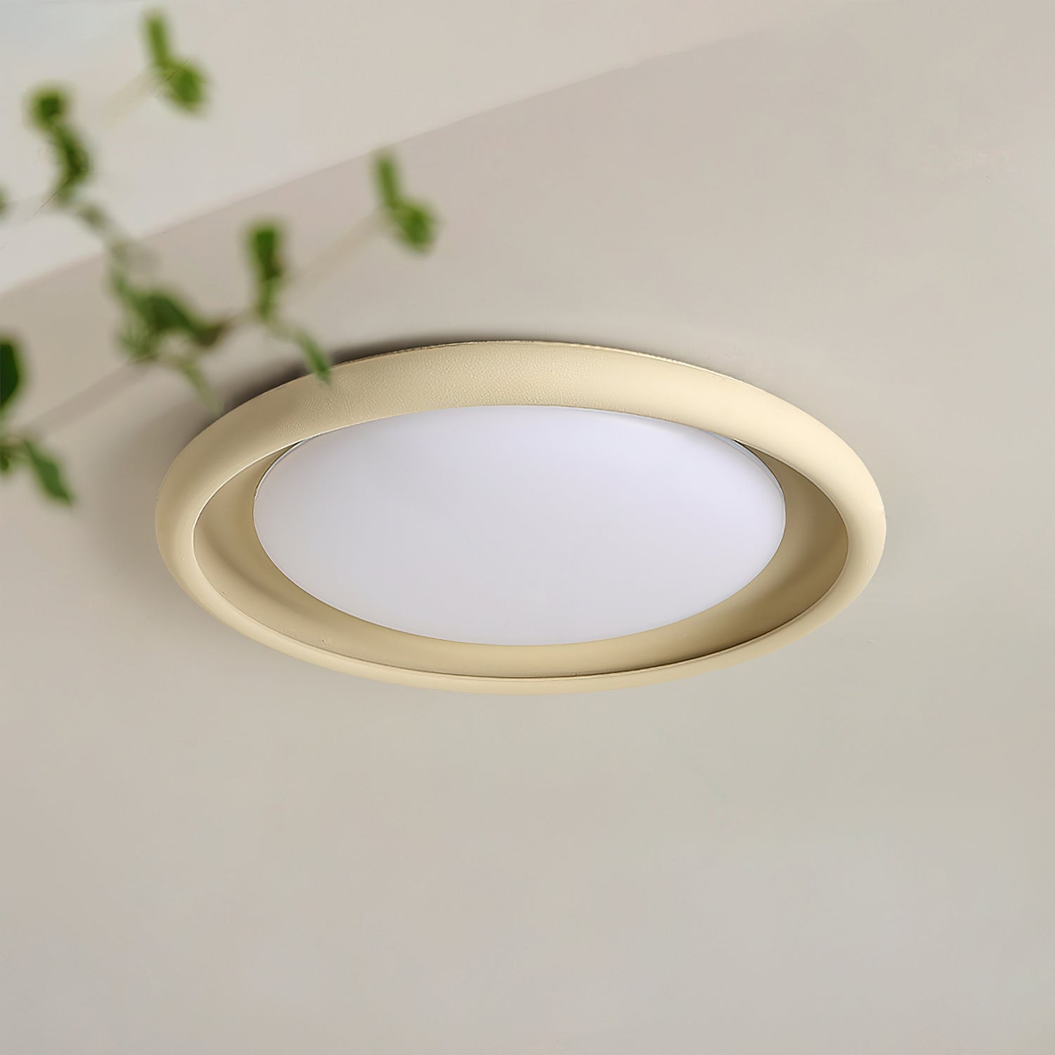 Nuria Lumière de pPlafond en Acrylique Circulaire Minimaliste en Béton - Neutralighting