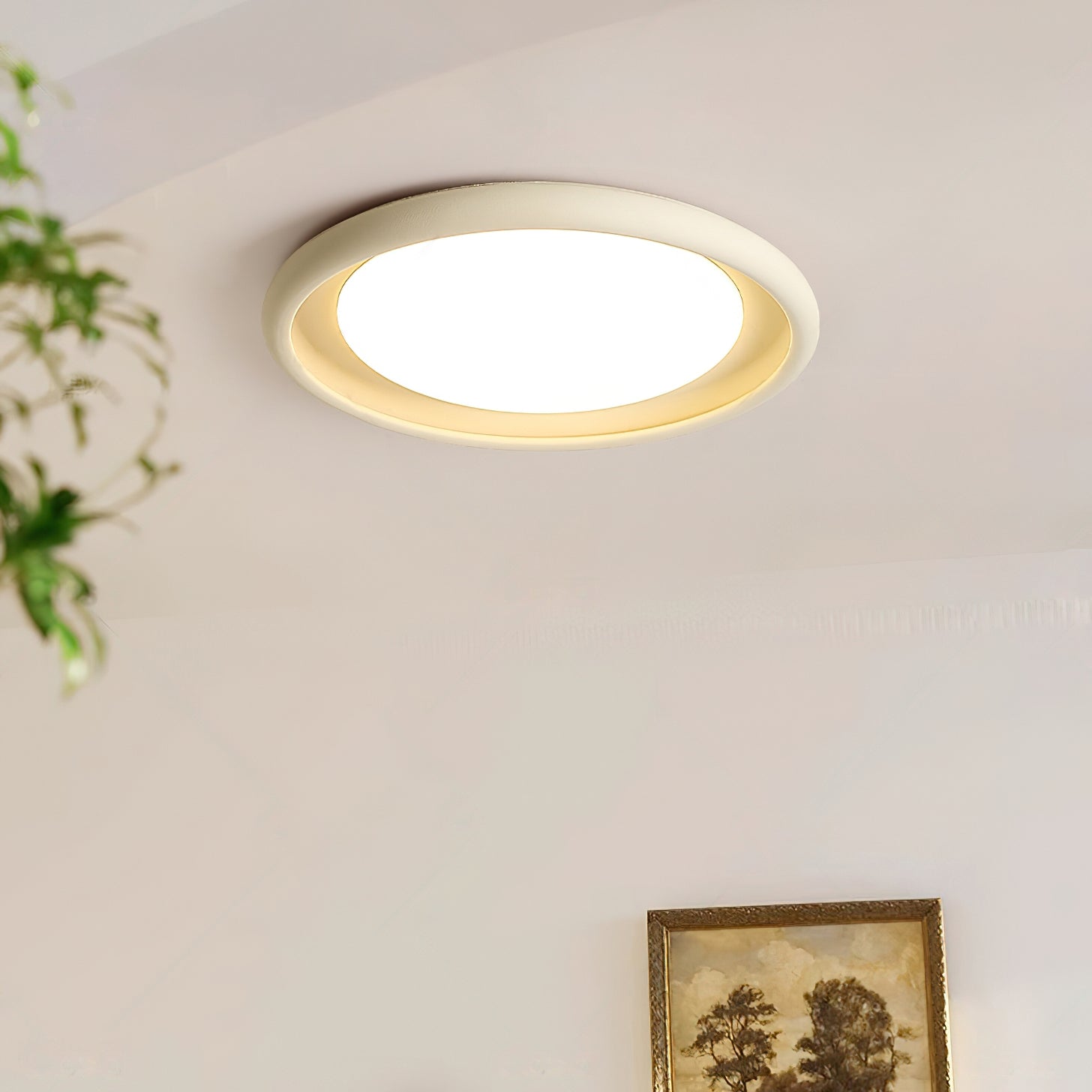Nuria Plafonnier Ronde Silhouette Minimaliste Ambiance - Neutralighting
