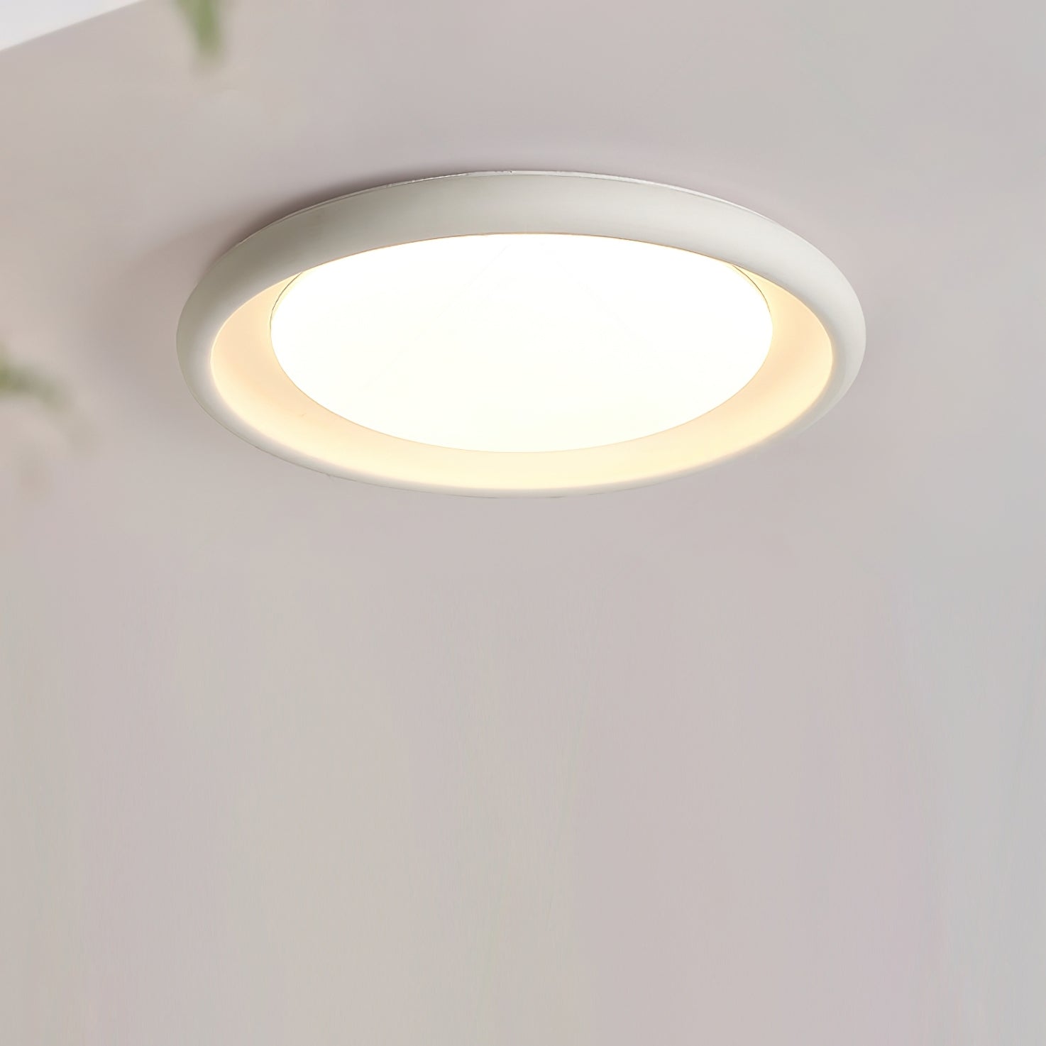 Nuria Lumière de pPlafond en Acrylique Circulaire Minimaliste en Béton - Neutralighting
