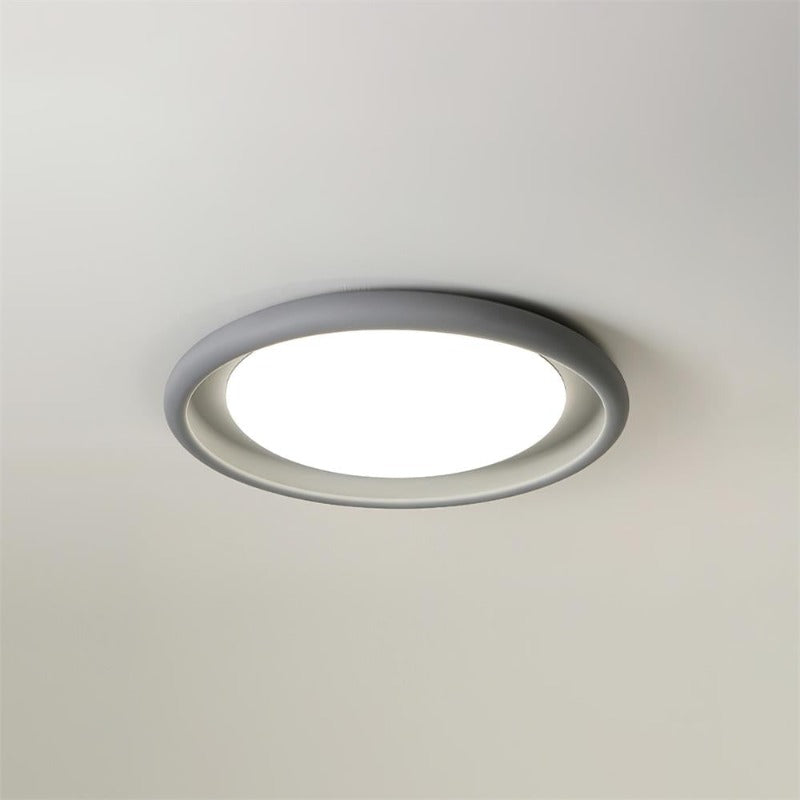 Nuria Lumière de pPlafond en Acrylique Circulaire Minimaliste en Béton - Neutralighting