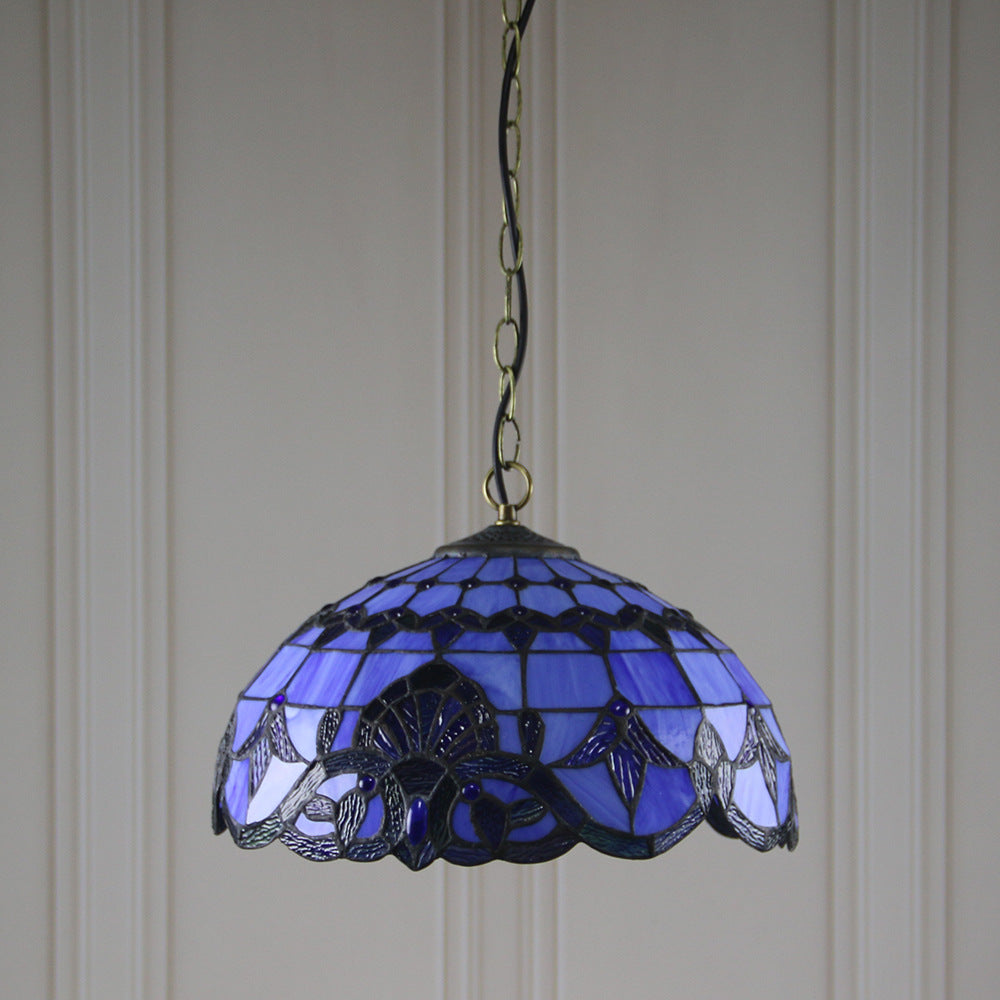 Tiffany Vintage LED Suspension Métal/Verre Chambre À Coucher - Neutralighting