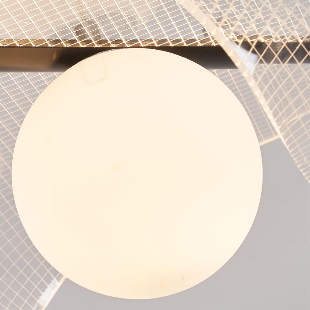 Arisha Suspension LED Minimaliste Acrylique Métal Salon - Neutralighting