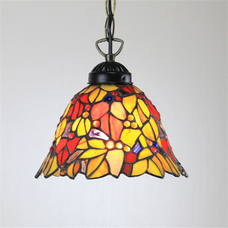 Tiffany Cottage LED Suspension Métal Verre Chambre À Coucher/Salon - Neutralighting