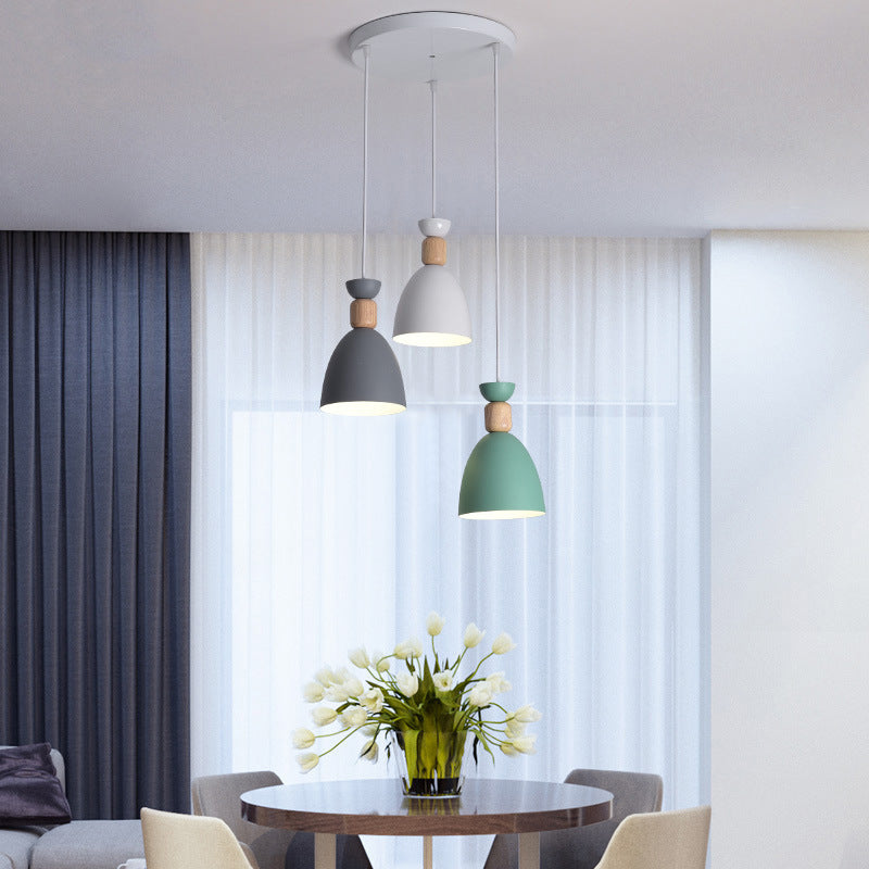 Valentina Moderne Minimaliste LED Suspension Métal/Bois Salon/Chambre à coucher - Neutralighting