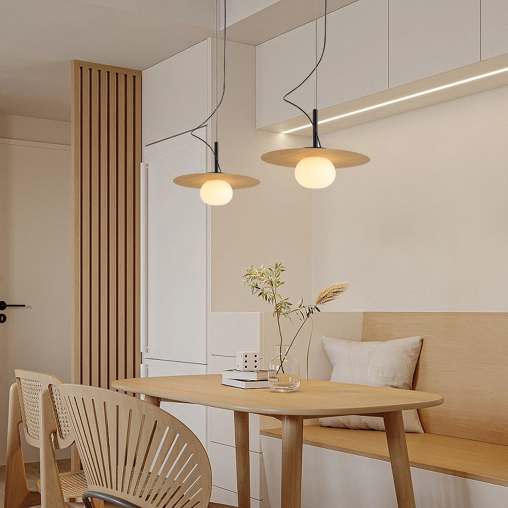 Arisha Suspension Minimaliste Métal Verre Salle à Manger Salle d'étude - Neutralighting