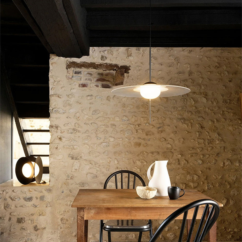 Arisha Suspension Moderne Ronde Verre Métal Salle à Manger - Neutralighting