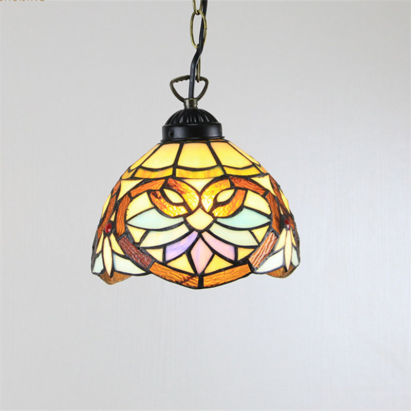 Tiffany Cottage LED Suspension Métal Verre Chambre À Coucher/Salon - Neutralighting