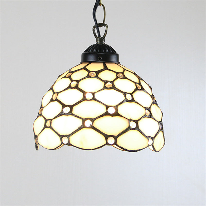 Tiffany Cottage LED Suspension Métal Verre Chambre À Coucher/Salon - Neutralighting