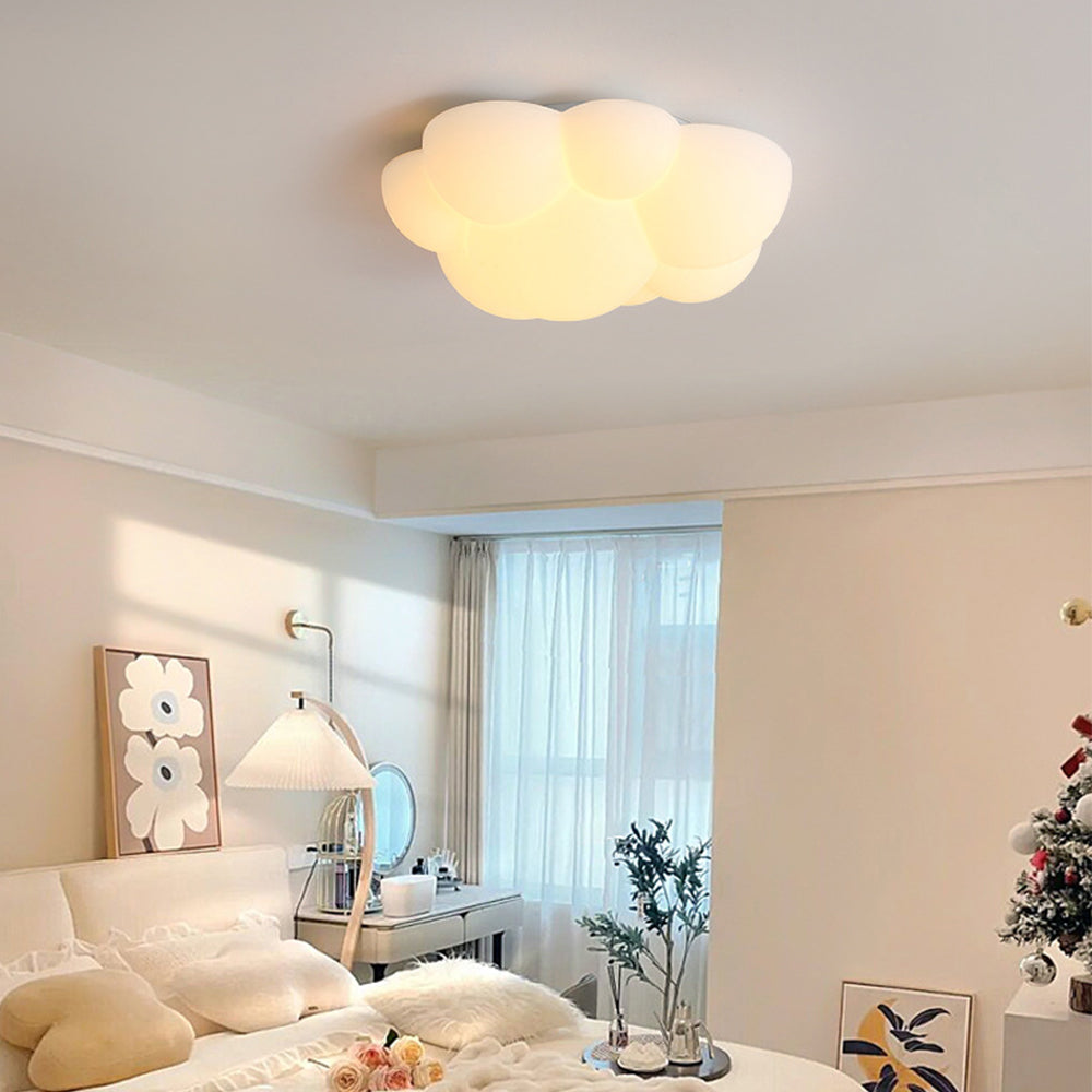Aria Plafonnier LED Nuage Nordique Résine Chambre à Coucher