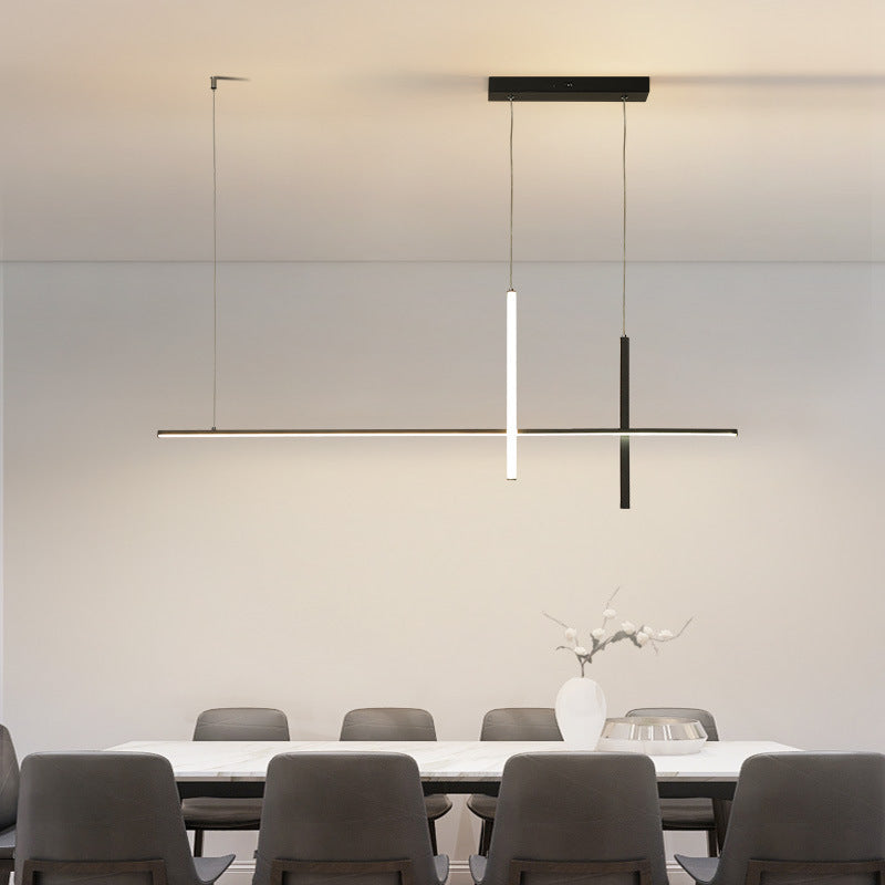 Ray Moderne Suspension Métal/Acrylique Noir/Blanc Salle à manger - Neutralighting
