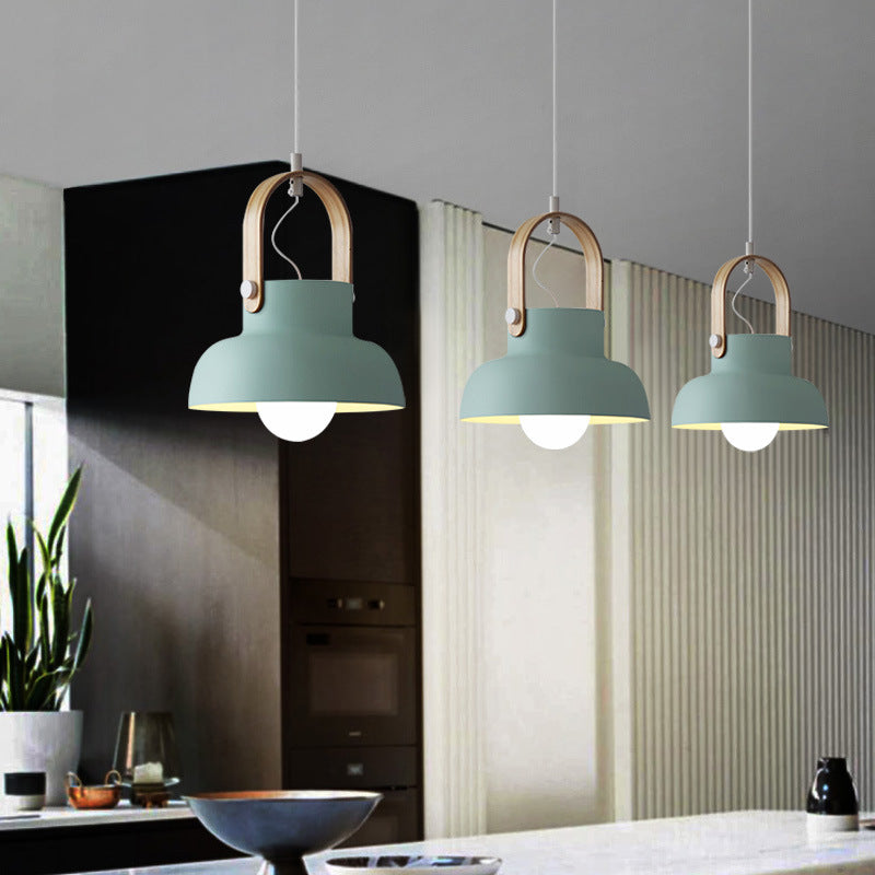 Valentina Vintage Suspension Noir/Orange Métal/Bois Chambre à coucher - Neutralighting