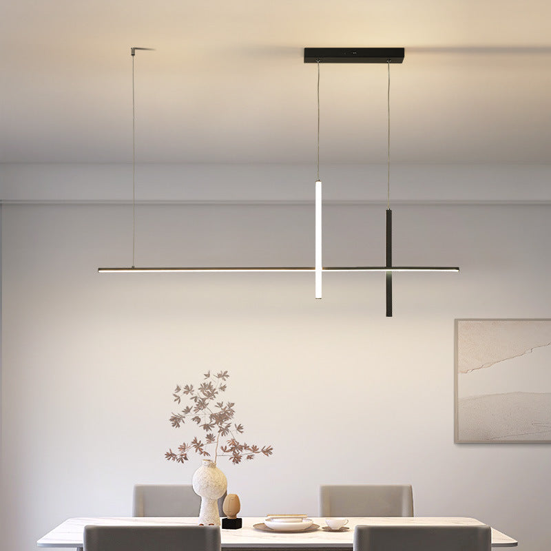Ray Moderne Suspension Métal/Acrylique Noir/Blanc Salle à manger - Neutralighting