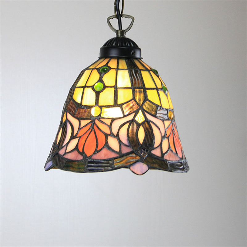 Tiffany Cottage LED Suspension Métal Verre Chambre À Coucher/Salon - Neutralighting
