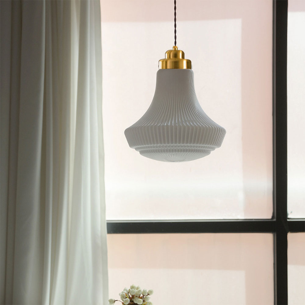 Valentina Suspension Rétro Métal Verre Salle à Manger Chambre à Coucher Salon - Neutralighting