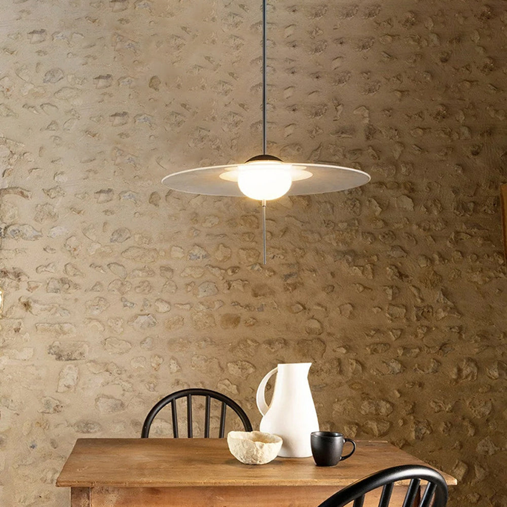 Arisha Suspension Moderne Ronde Verre Métal Salle à Manger - Neutralighting