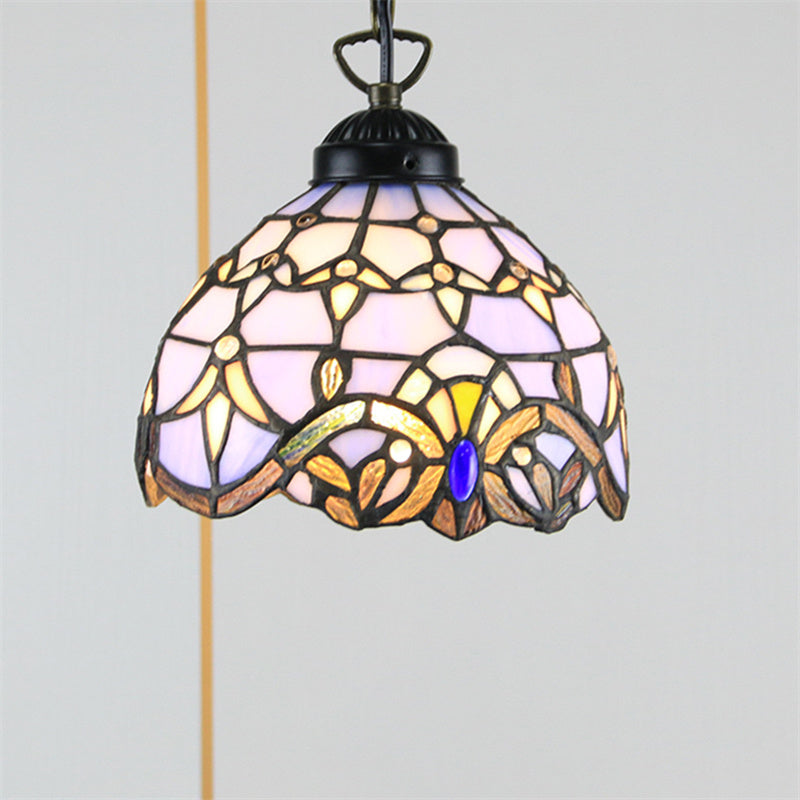 Tiffany Cottage LED Suspension Métal Verre Chambre À Coucher/Salon - Neutralighting