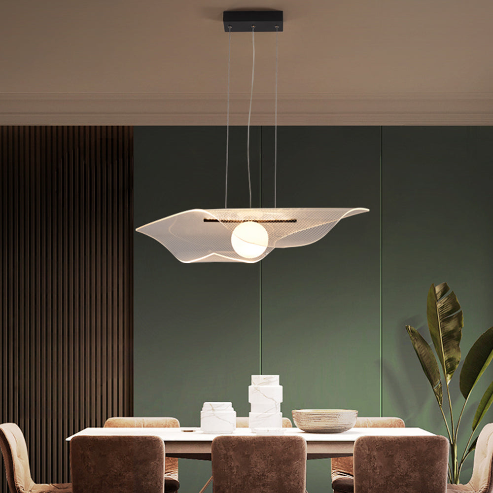 Arisha Suspension LED Minimaliste Acrylique Métal Salon - Neutralighting