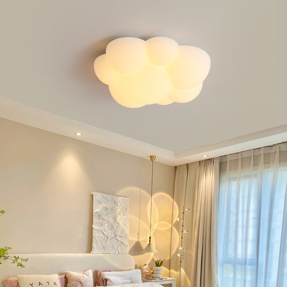Aria Plafonnier LED Nuage Nordique Résine Chambre à Coucher