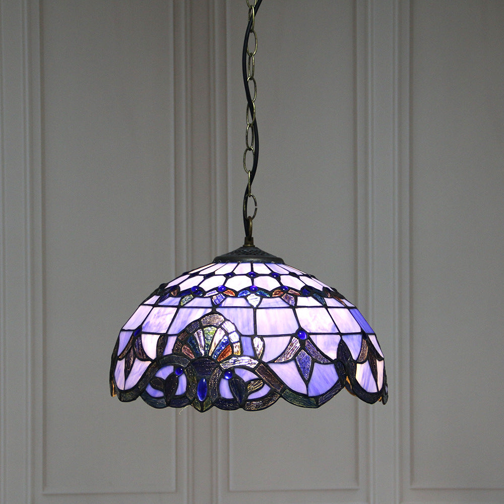 Tiffany Vintage LED Suspension Métal/Verre Chambre À Coucher - Neutralighting