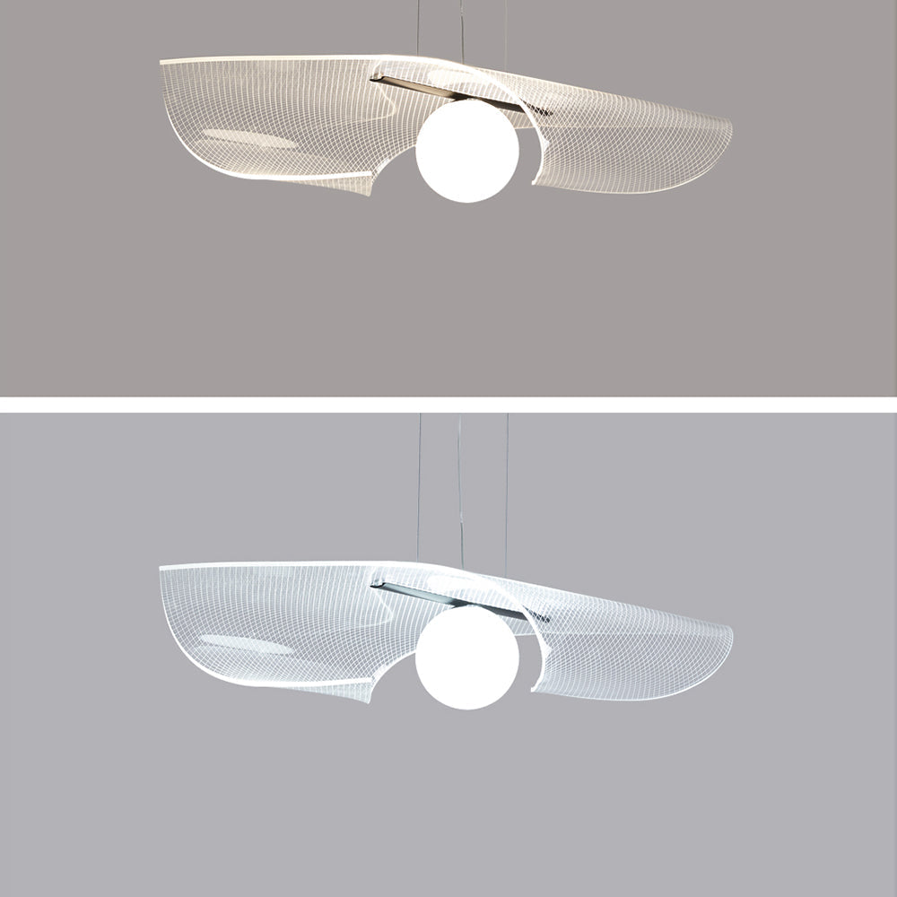 Arisha Suspension LED Minimaliste Acrylique Métal Salon - Neutralighting