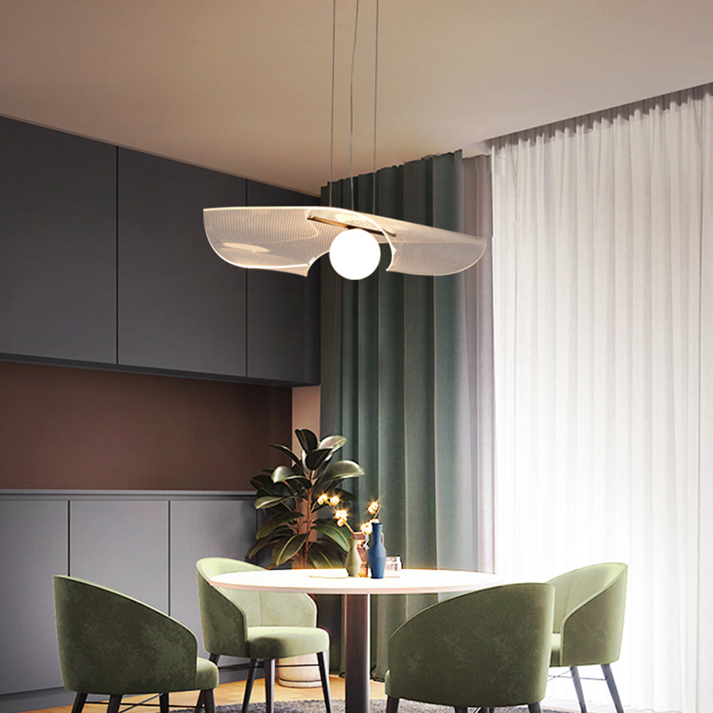 Arisha Suspension LED Minimaliste Acrylique Métal Salon - Neutralighting
