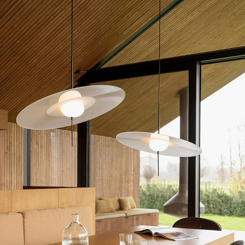 Arisha Suspension Moderne Ronde Verre Métal Salle à Manger - Neutralighting