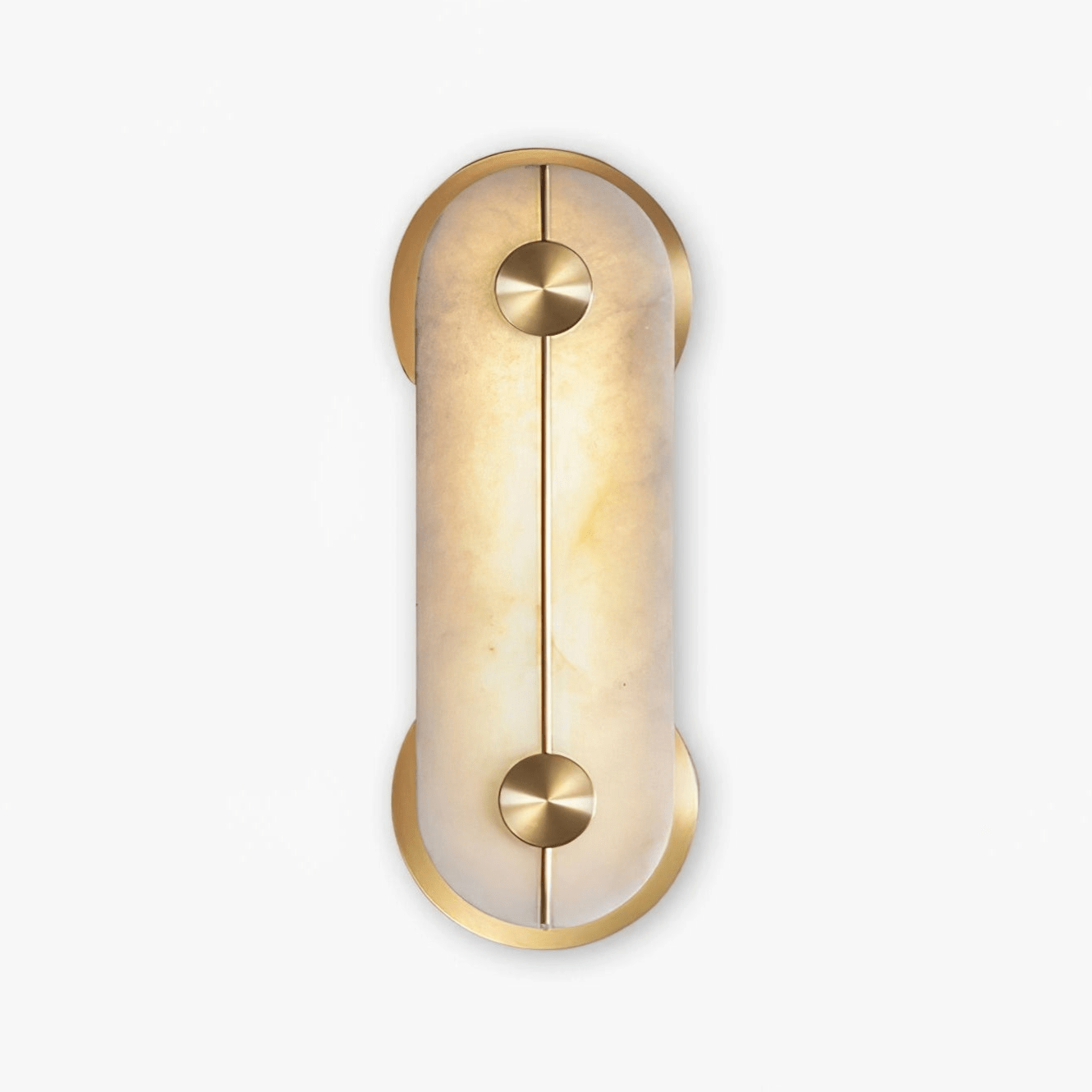 Selene Applique Murale Moderne en Albâtre et Laiton - Neutralighting