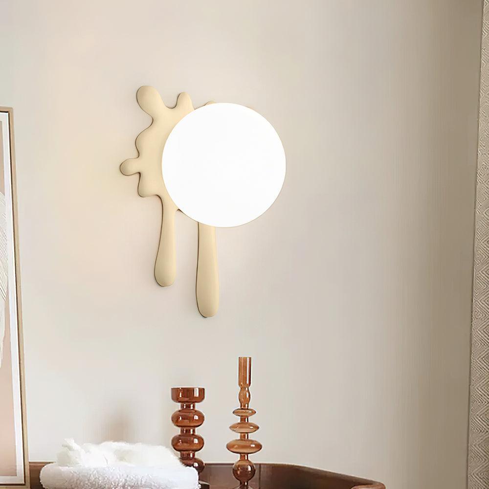 Lustra Applique Murale Abstraite Résine Éclat Globe Lumineux Ludique Artistique - Neutralighting