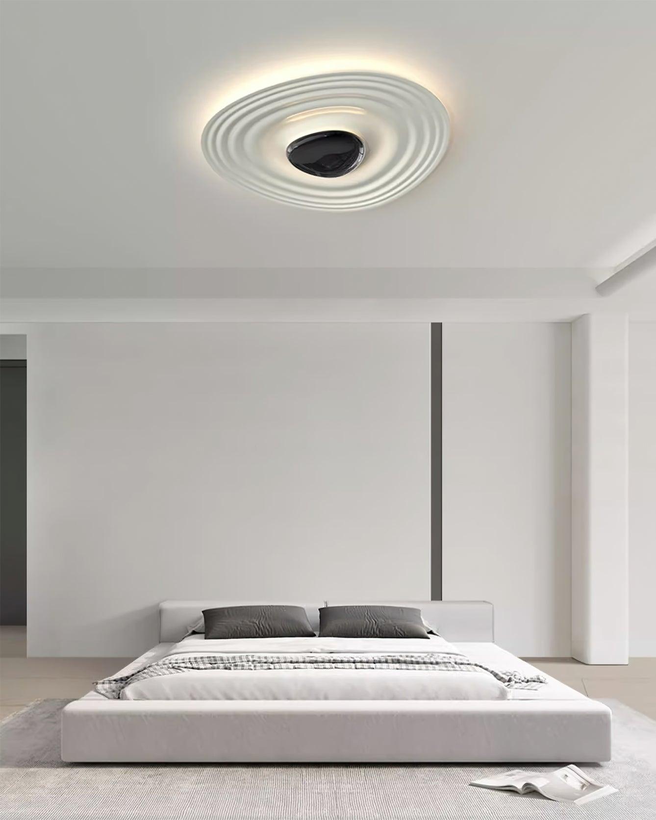 Solara Plafonnier Ripple Ring Sculptural Moderne - Neutralighting