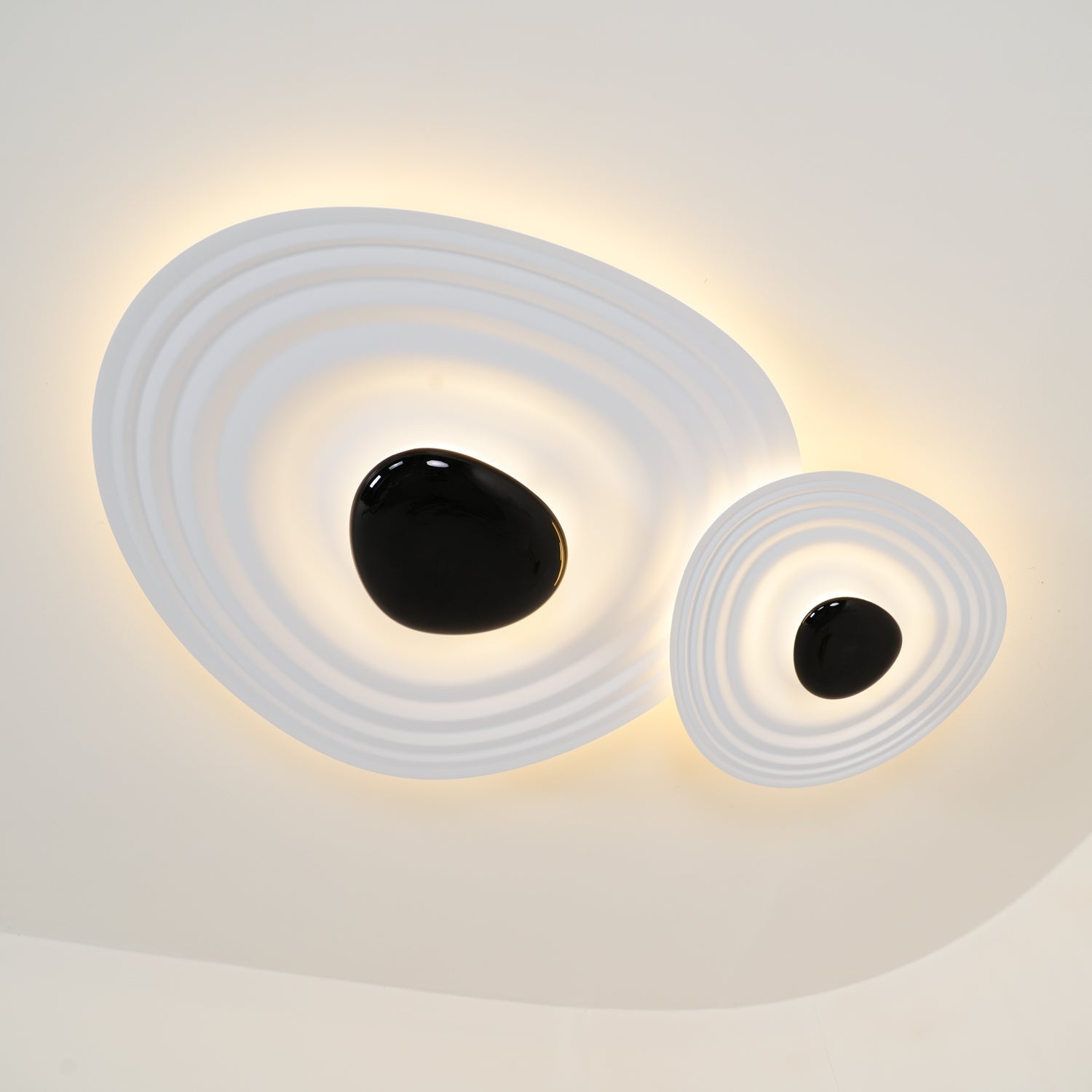 Solara Plafonnier Ripple Ring Sculptural Moderne - Neutralighting