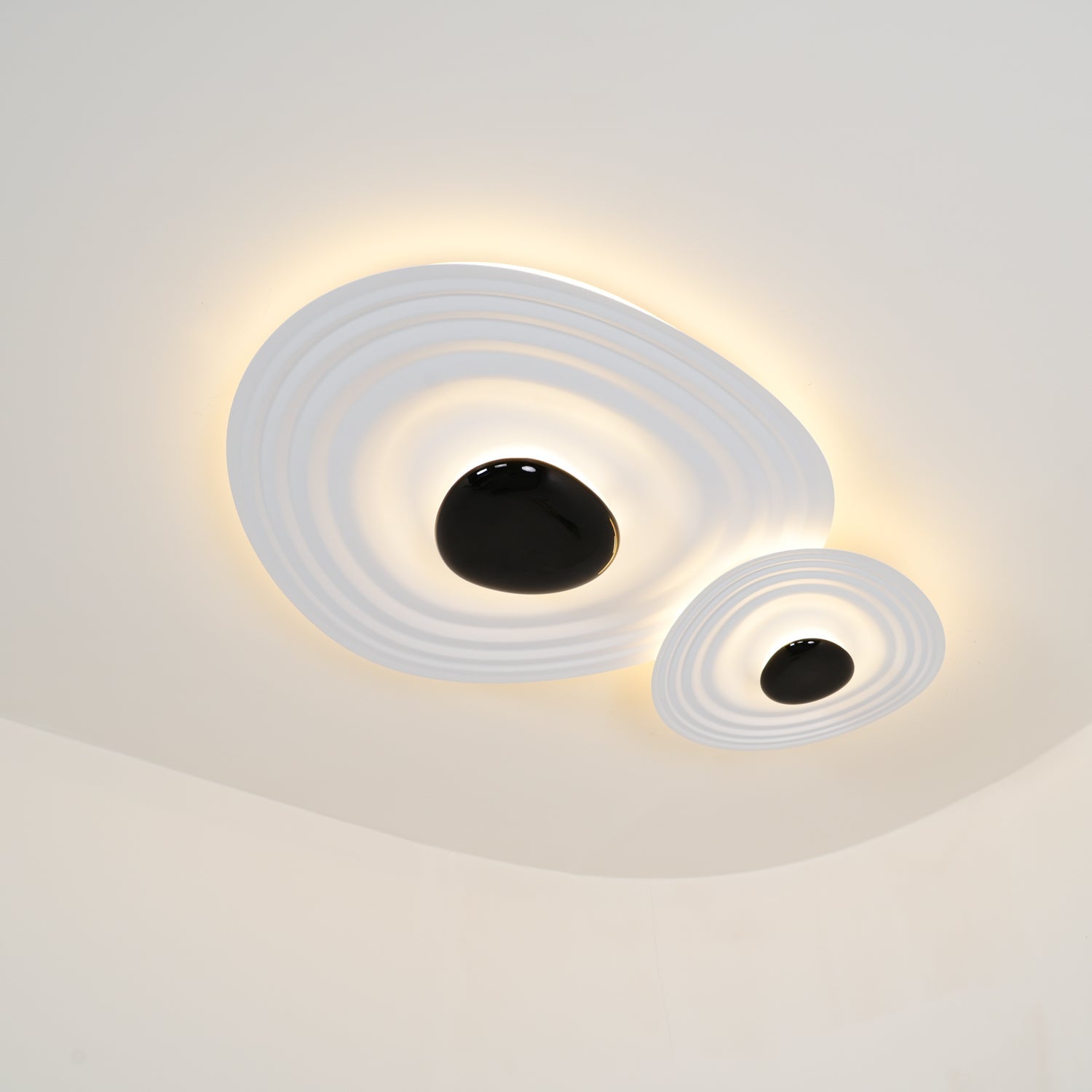 Solara Plafonnier Ripple Ring Sculptural Moderne - Neutralighting