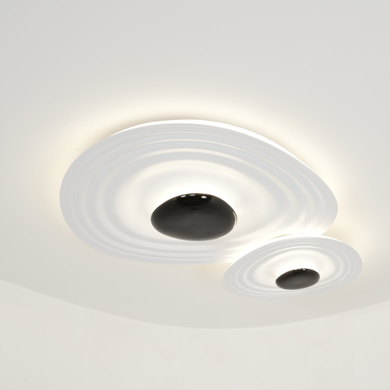 Solara Plafonnier Ripple Ring Sculptural Moderne - Neutralighting