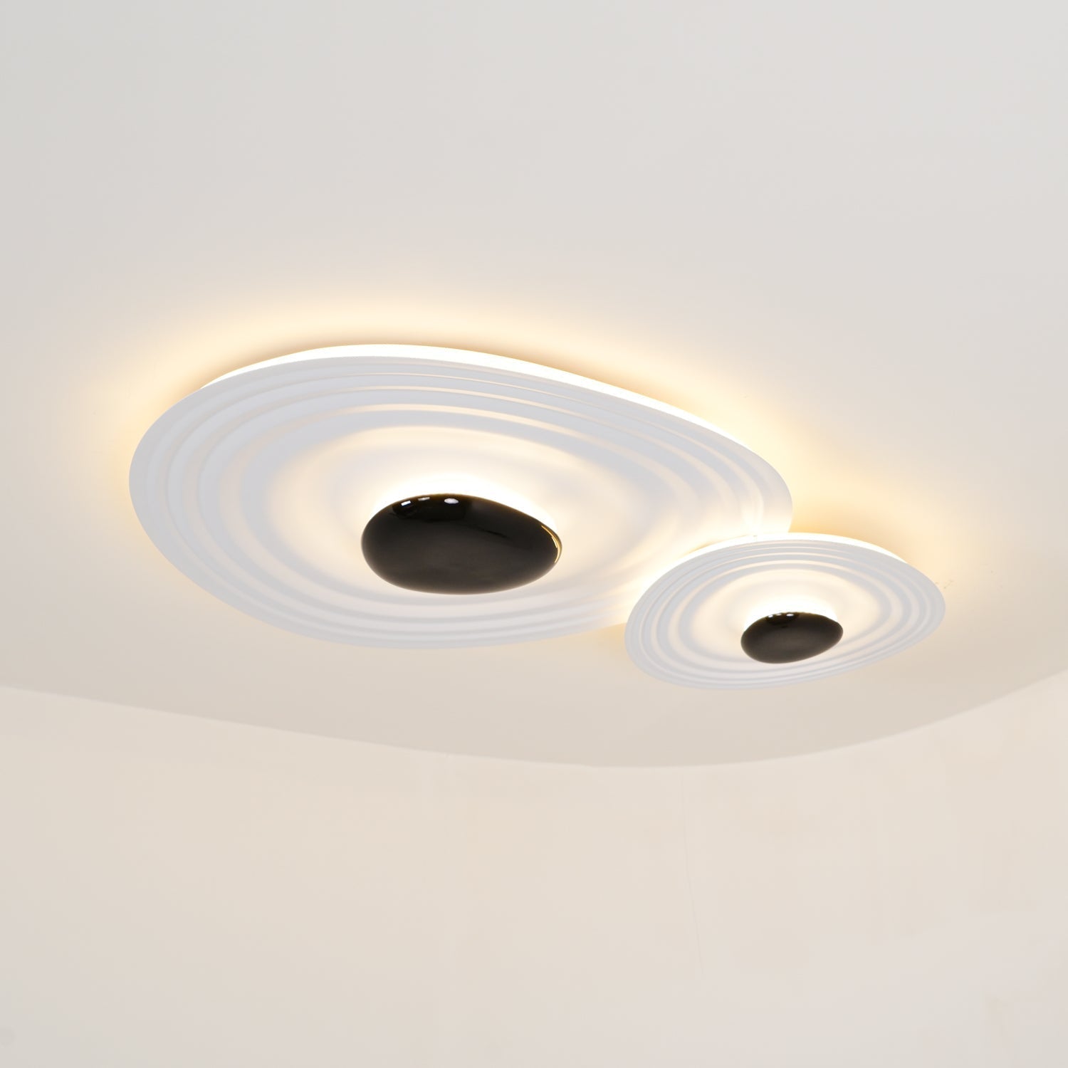 Solara Plafonnier Ripple Ring Sculptural Moderne - Neutralighting