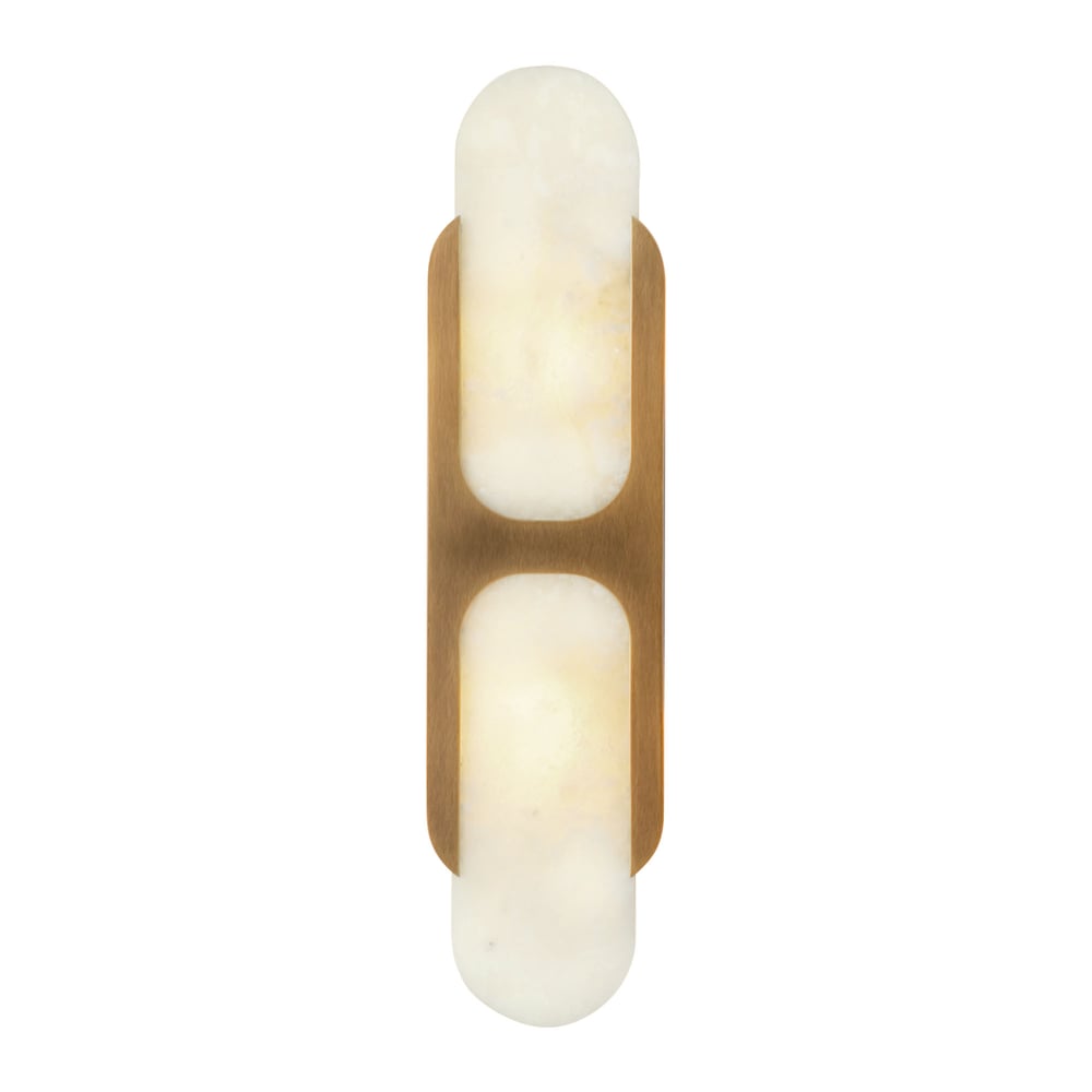 Ulthaora Applique murale à double globe en albâtre - Neutralighting