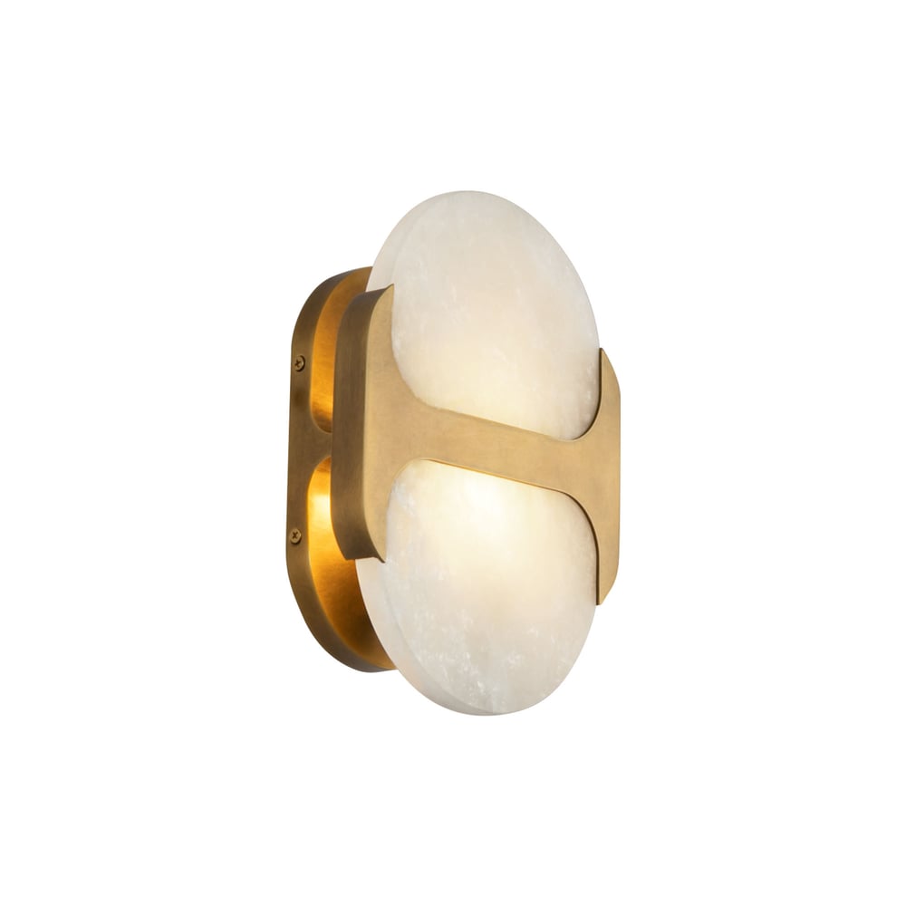 Ulthaora Applique murale à double globe en albâtre - Neutralighting