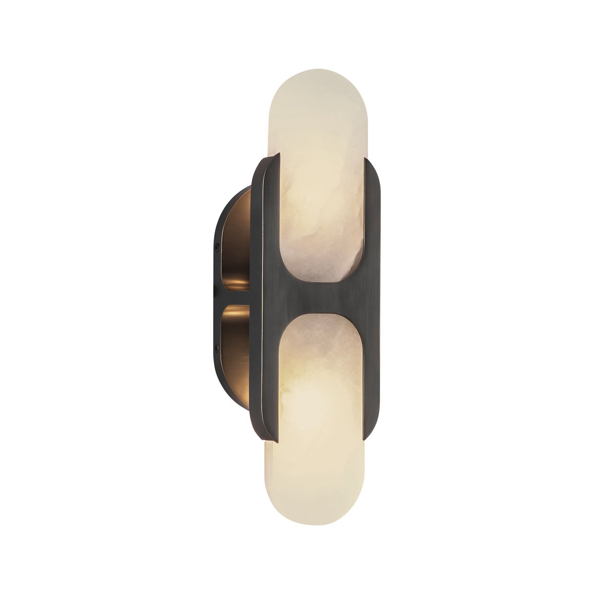 Ulthaora Applique murale à double globe en albâtre - Neutralighting