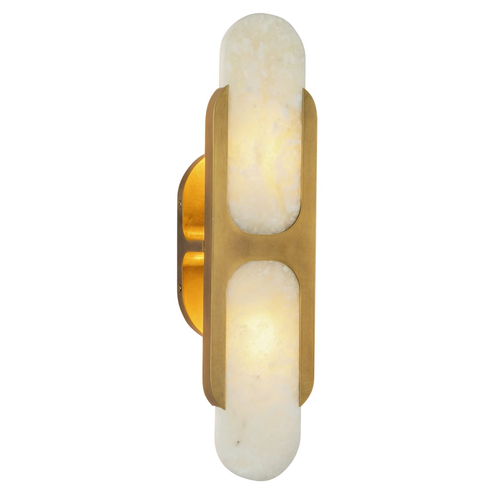 Ulthaora Applique murale à double globe en albâtre - Neutralighting