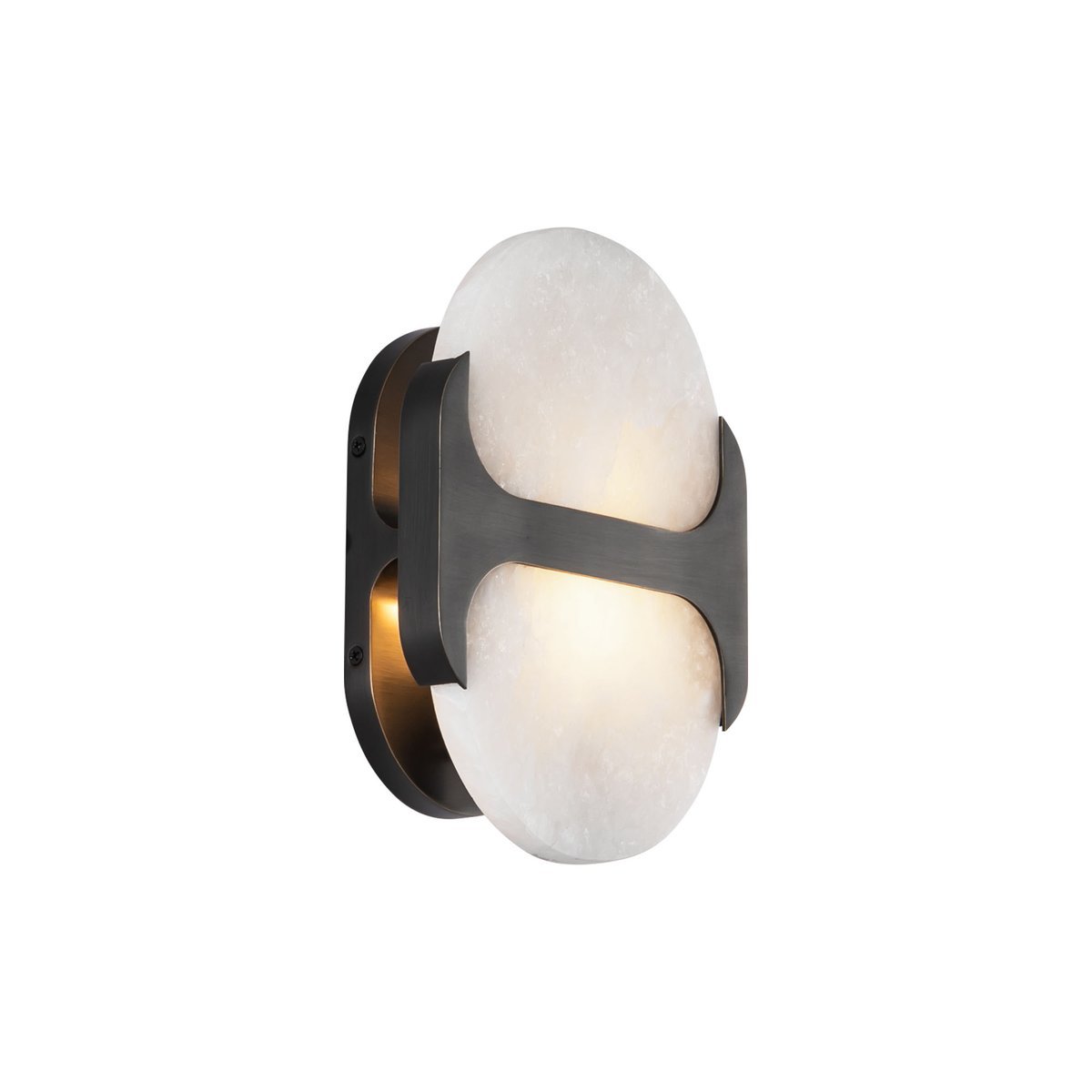 Ulthaora Applique murale à double globe en albâtre - Neutralighting