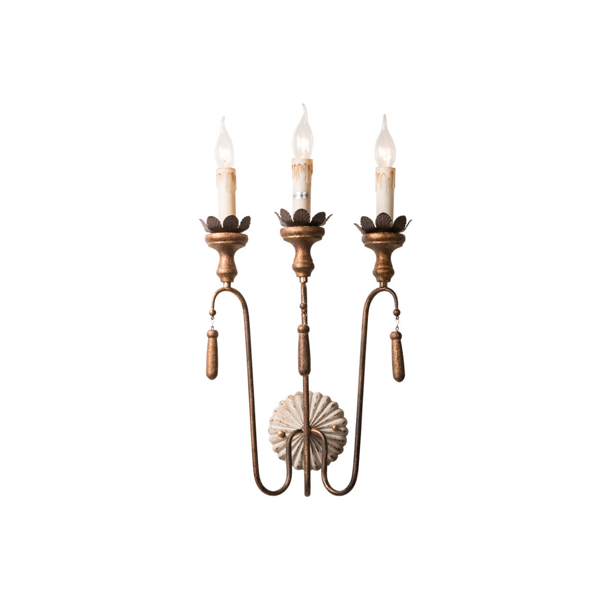 Avelaris Vintage Industrial Wooden Metal Wall Lamp - Lamp Copper