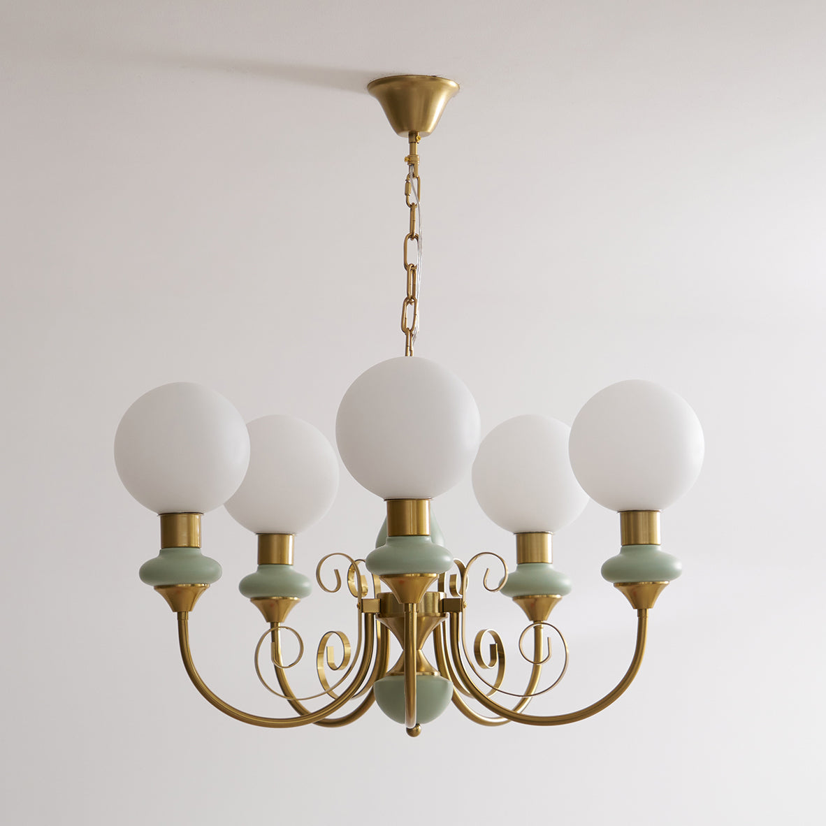 Evsolia Premium Nordic Art Onyx Glass Chandelier - Lamp Copper
