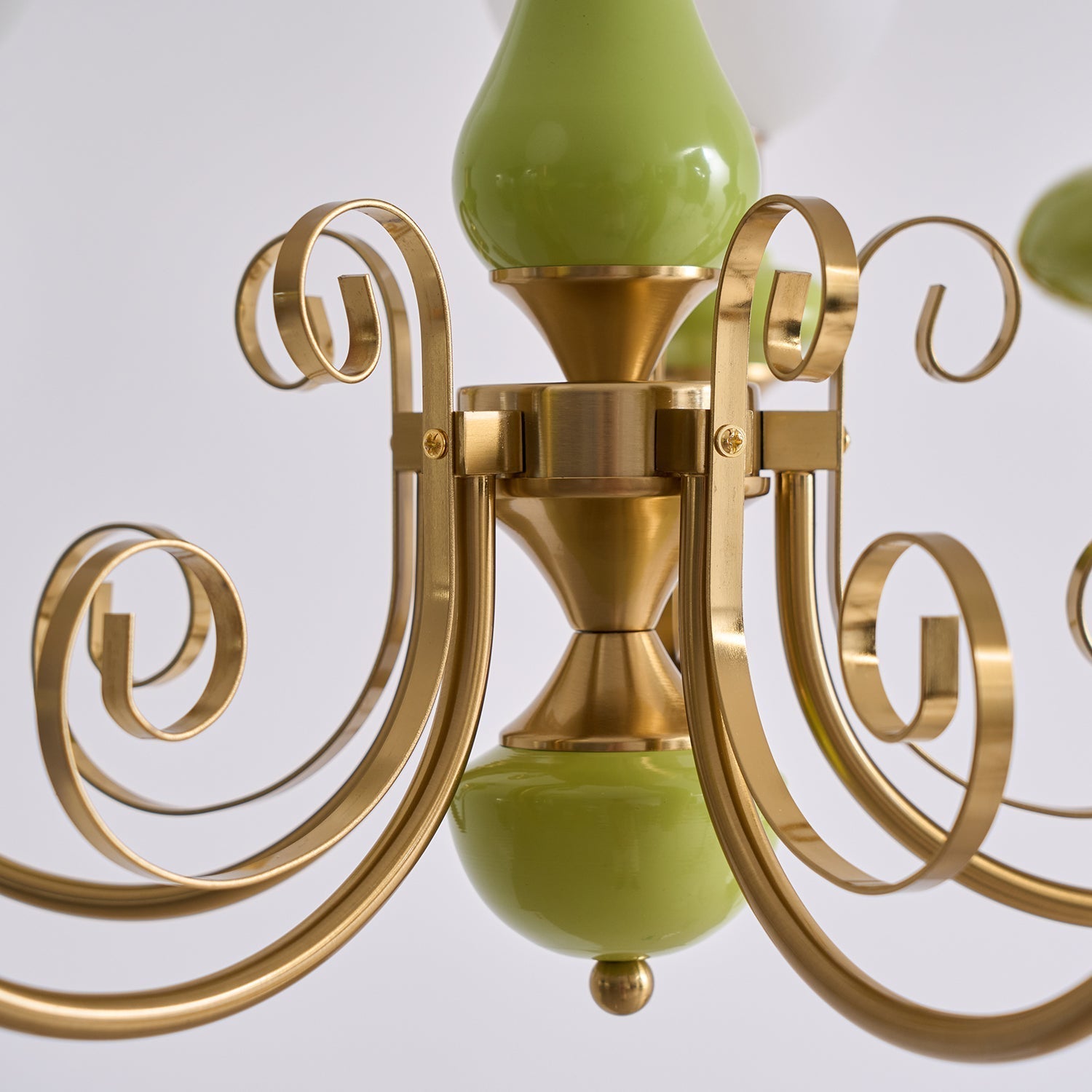 Evsolia Premium Nordic Art Onyx Glass Chandelier - Lamp Copper