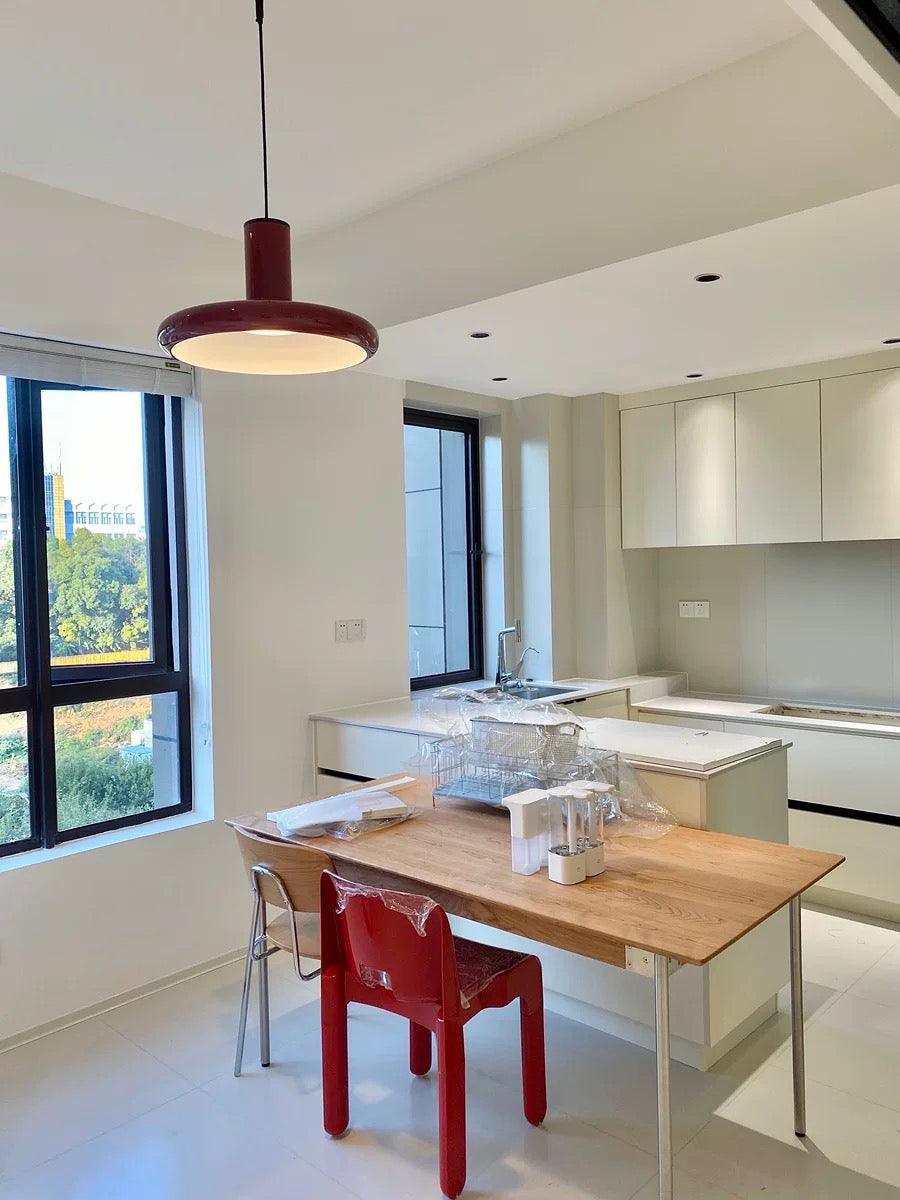 Solara Lampe suspendue cylindrique en aluminium à disque industriel - Neutralighting