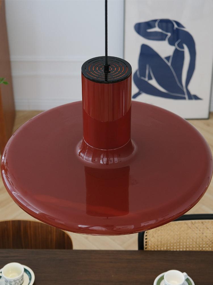 Solara Lampe suspendue cylindrique en aluminium à disque industriel - Neutralighting