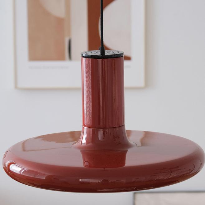 Solara Lampe suspendue cylindrique en aluminium à disque industriel - Neutralighting