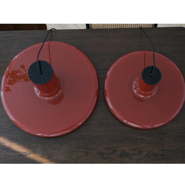 Solara Lampe suspendue cylindrique en aluminium à disque industriel - Neutralighting