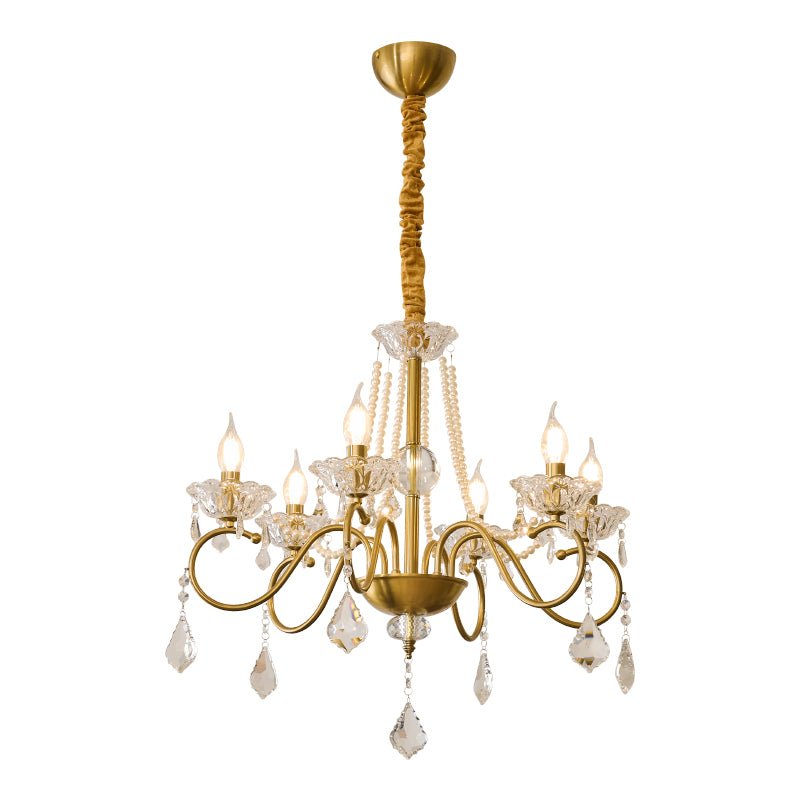 VelaeyraLustre Postmoderne de Luxe en Cristal et Perles - Neutralighting