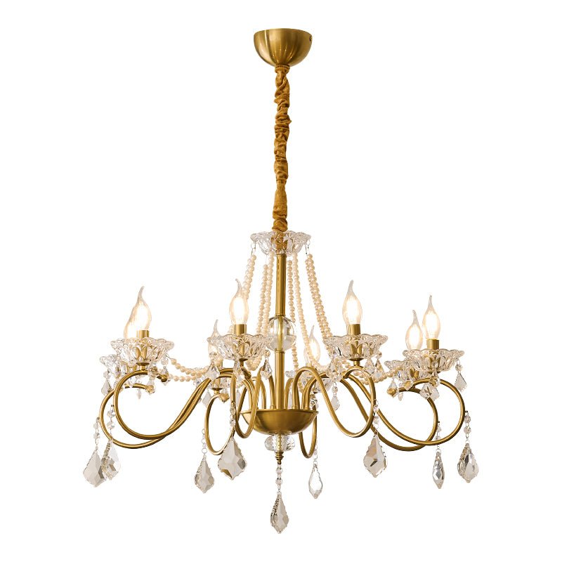 VelaeyraLustre Postmoderne de Luxe en Cristal et Perles - Neutralighting