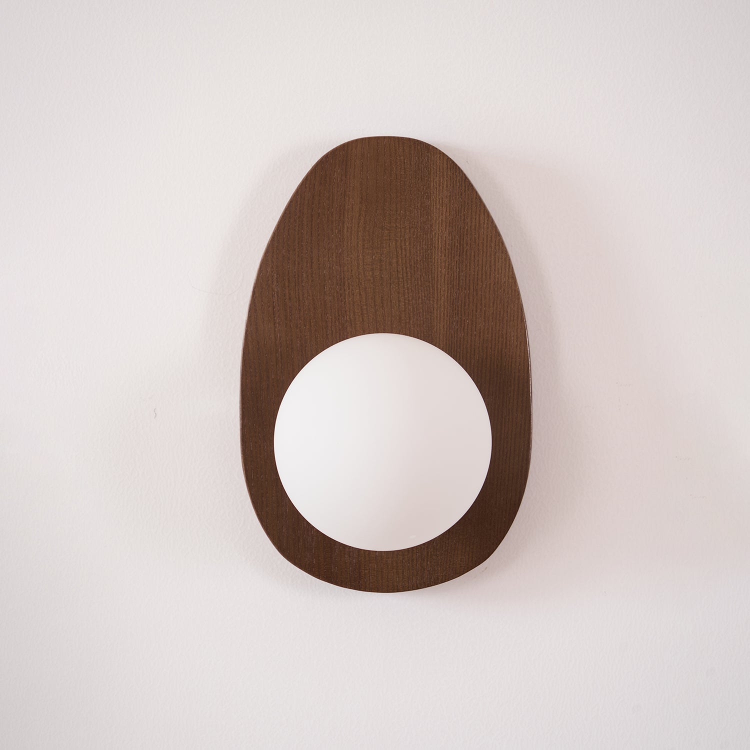Nylaeiel Nordic Art Plug-in Walnut Glass Wood Wall Lamp - Neutralighting